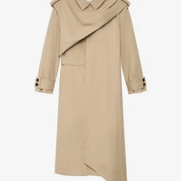 NWOT / REMOVABLE VEST TRENCH COAT 2 IN 1 / THE ITEM ZARA WOMAN